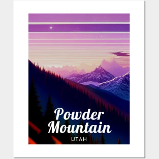 Powder Mountain Utah United States ski Posters and Art